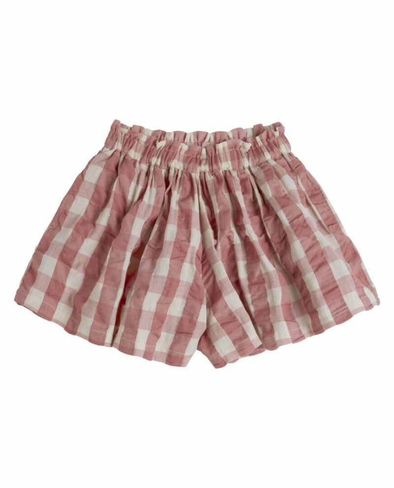 Coco Culottes seersucker gingham in sorbet 1 scaled Шорцеви Little Cotton Clothes