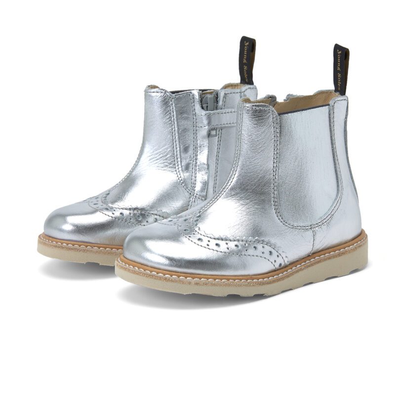 Francis Leather Silver 1 Чизми Young Soles London