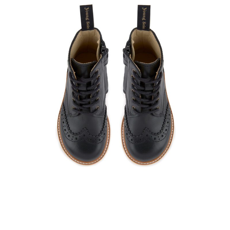 Sidney Leather Black 3 Чизми Young Soles London