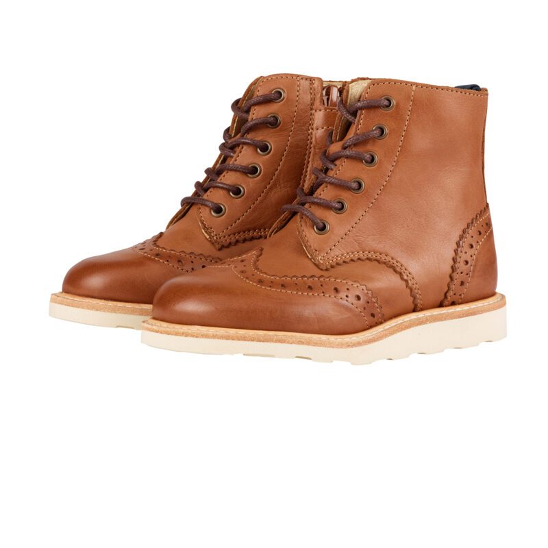 Sidney Leather Tan Burnished 1 Чизми Young Soles London