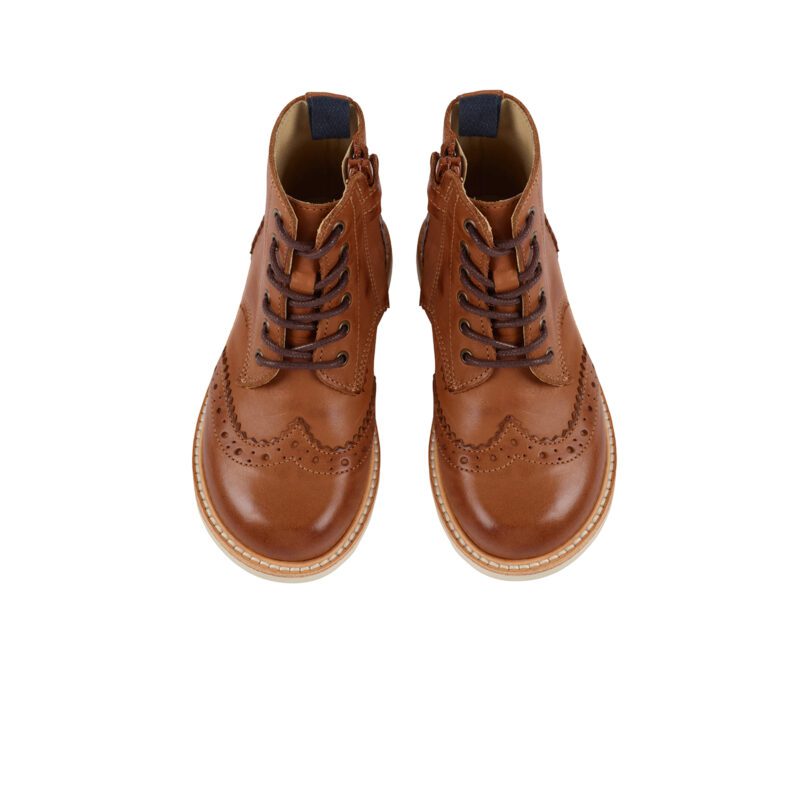 Sidney Leather Tan Burnished 3 Чизми Young Soles London