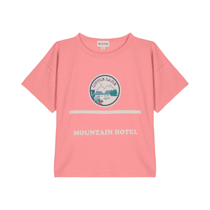 TEE DYLAN SUMMER PINK PRINT MOUNTAIN HOTEL1 Маица We Are Kids