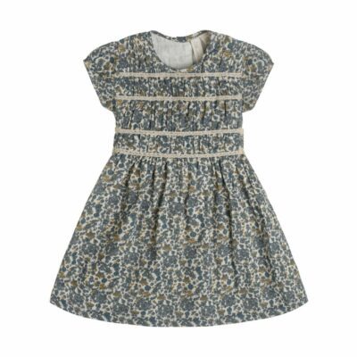 evelyn dress midsummer floral in blue 3 scaled Почетна